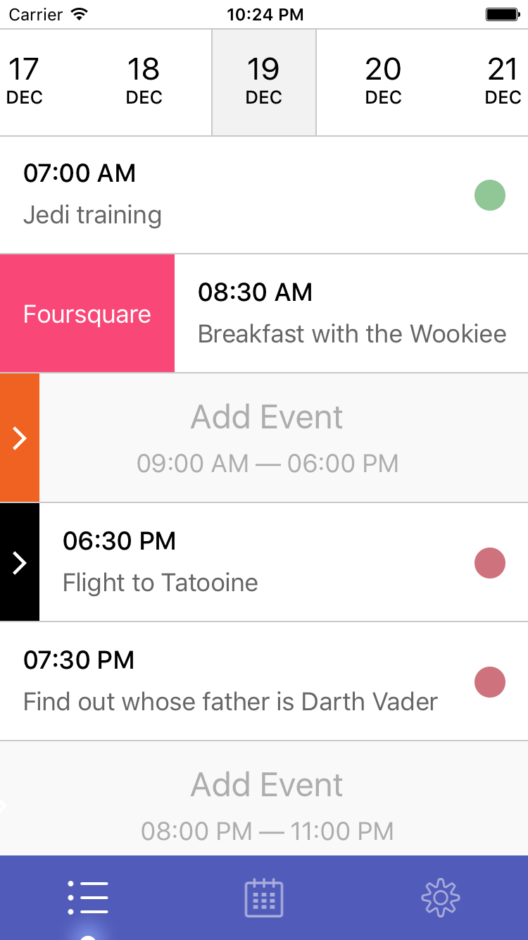 Brie app interface