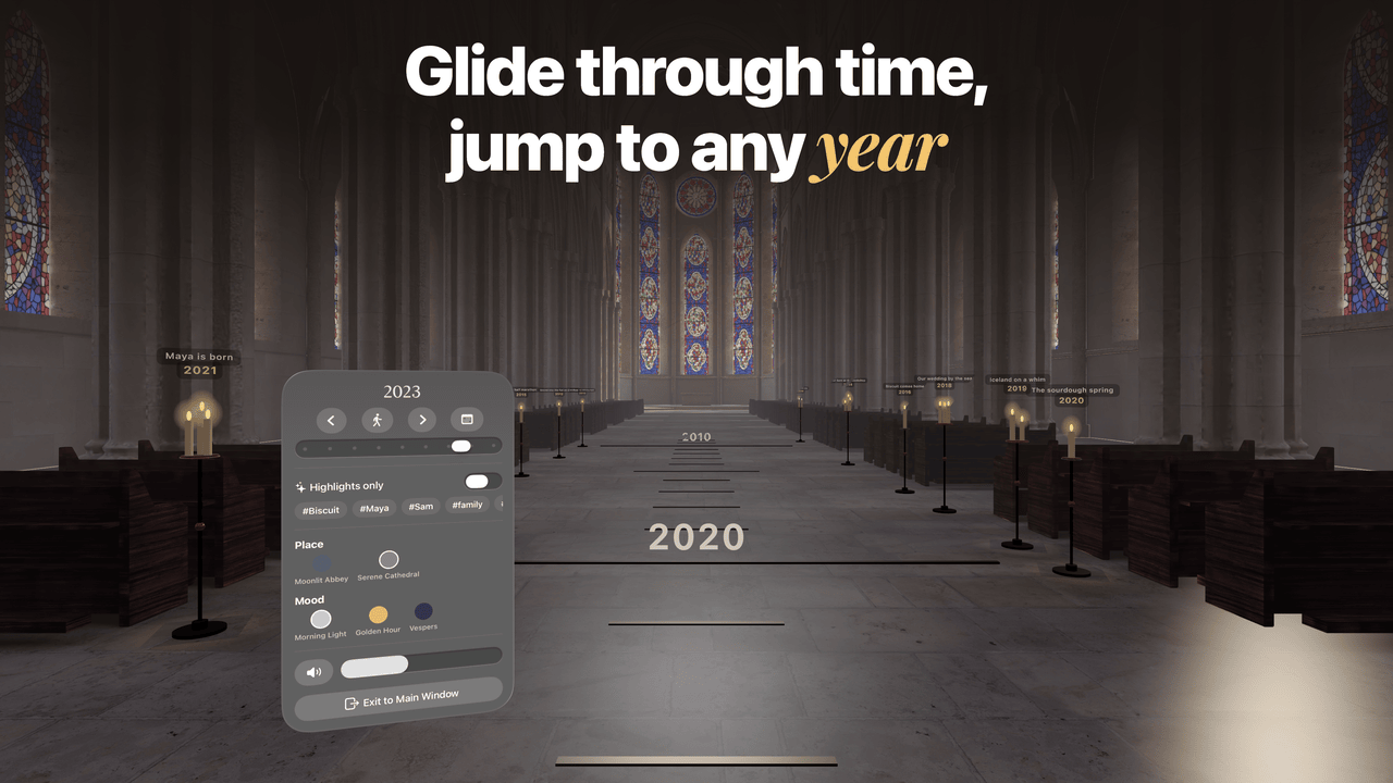 Span: Glide through time, jump to any year