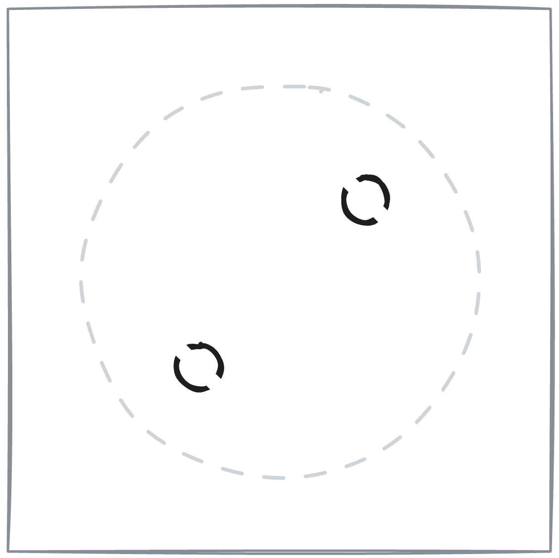 Prewitt edges of the fragments: only their outlines, no complete circles for Hough to fit.