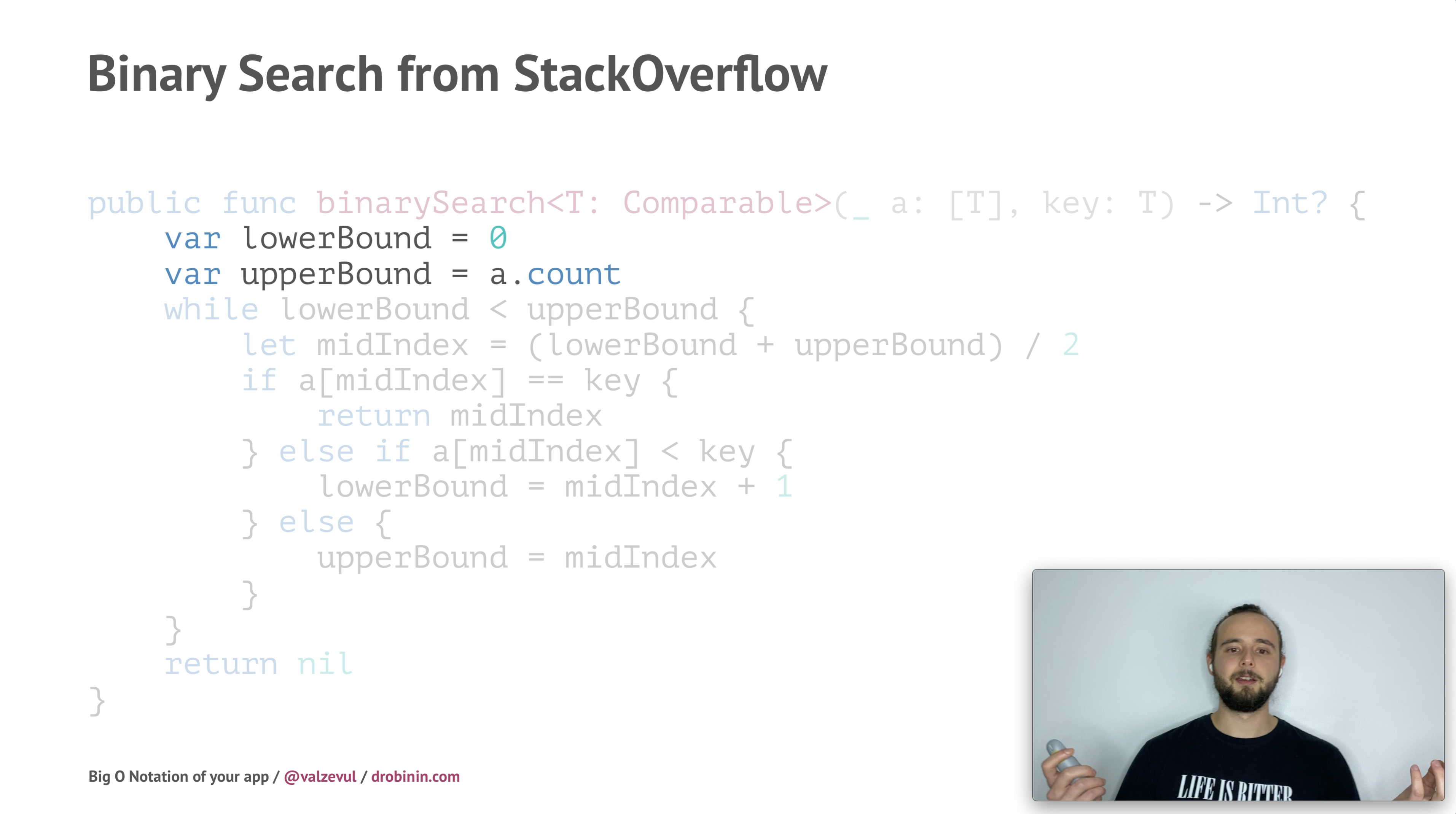 Preview of Big O Notation of your app talk