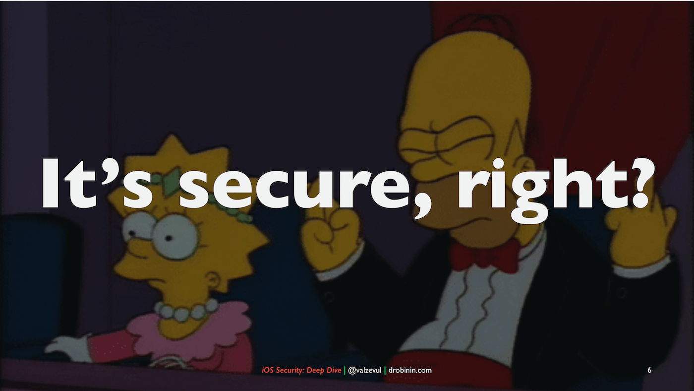 Preview of iOS Security: Deep Dive II talk